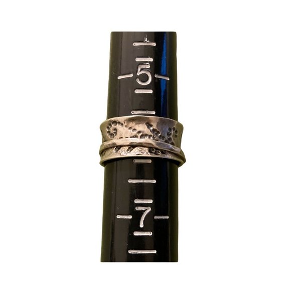 Ring Sterling Silver Israel Spinner Band size 6 - Picture 7 of 12